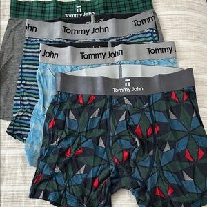 Tommy John Men's Boxer Briefs - Patterned Collection (4 pair) second skin